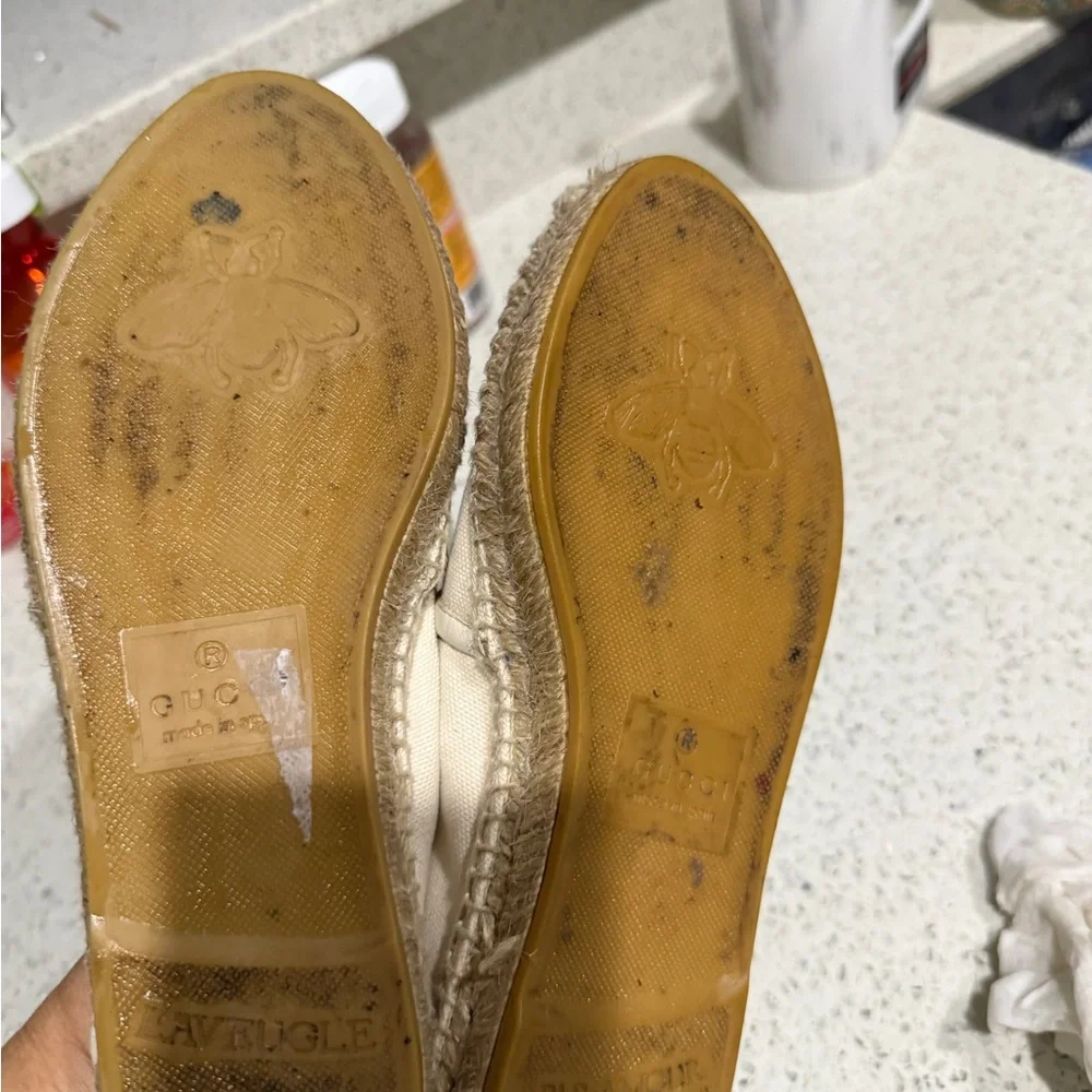 Gucci Women's Beige Espadrilles with Logo - Picture 8 of 11